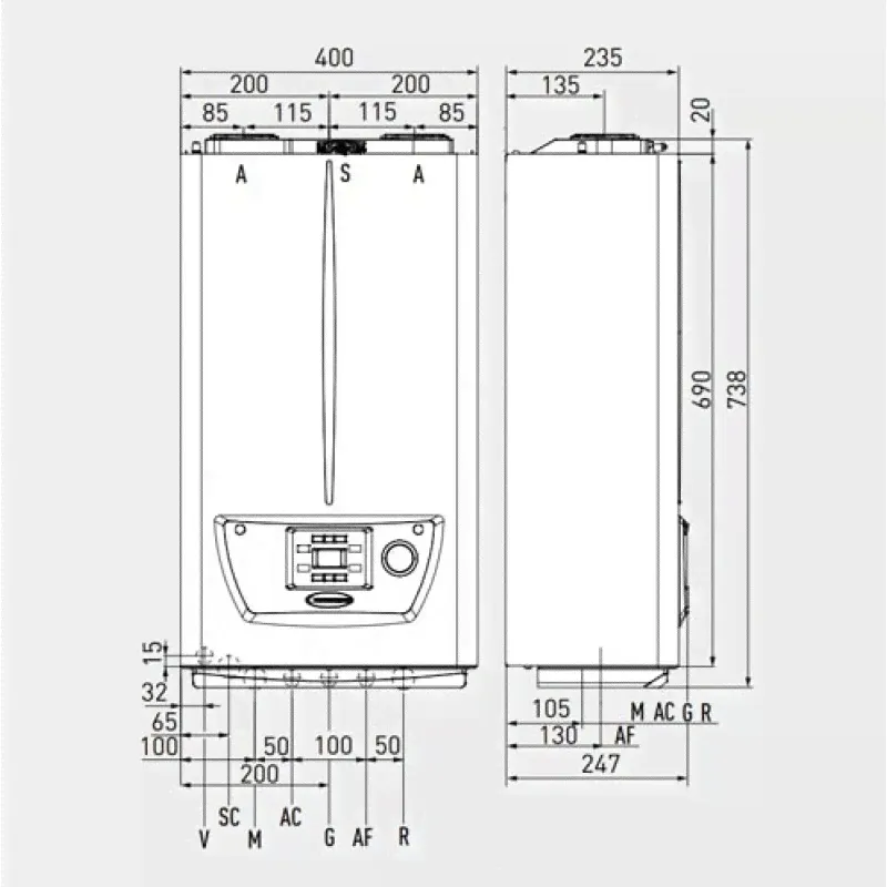 Immergas VICTRIX OMNIA 20.2/25 кВт,Настенный газовый котел, двухконтурный, закрытая камера-1