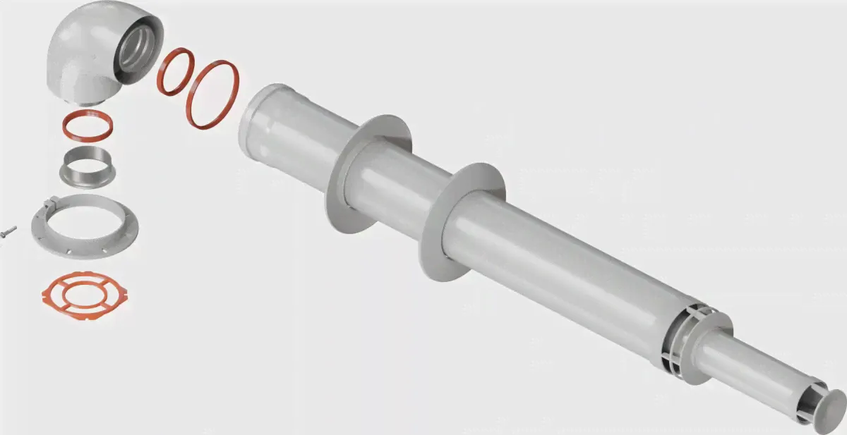 Комплект дымохода антилёд Sibio L750 Immergas 60/100-0