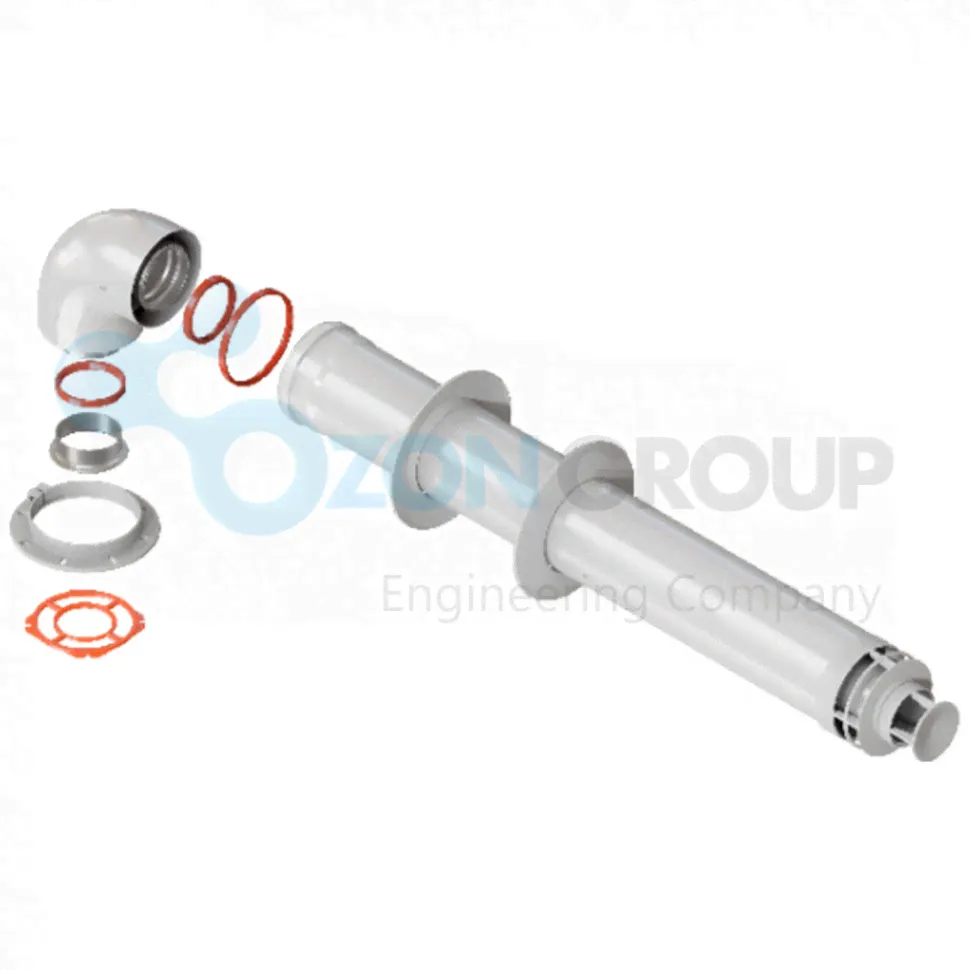 ROMMER RCA-6010-260900 Комплект дымохода СТАНДАРТ 60/100 - 900мм (IMMERGAS)